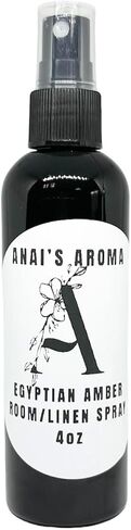 Anai's Aroma Egyptian Amber Room & Linen Mist, Home Fragrance, Pillow Spray, Long Lasting Bold Scent, Odor Eliminator, Air Freshener, Refresh Fabric, Car, Restroom, Bedding, Travel Size 4oz in Saudi Arabia