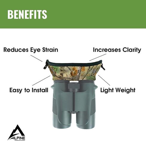 Alpine Innovations Men's Bino Bandit Binocular Cover, Stealth Shadow, One Size in Saudi Arabia