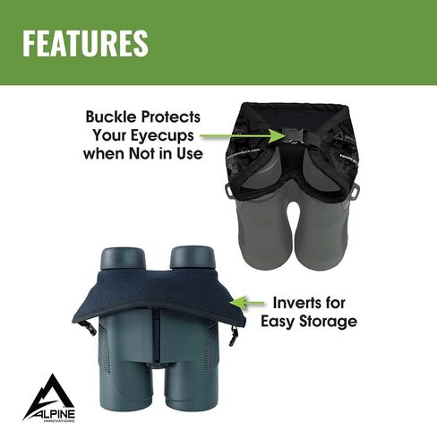 Alpine Innovations Men's Bino Bandit Binocular Cover, Stealth Shadow, One Size in Saudi Arabia