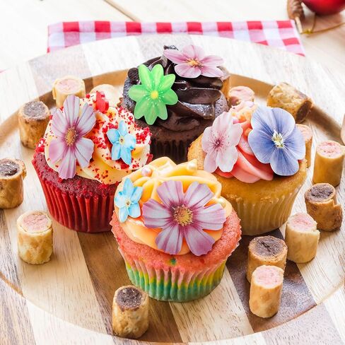 40 قطعة من زينة الكيك الصالحة للأكل، وديكورات الكيك على شكل زهور صالحة للأكل، وأغطية كب كيك الزهور، وأدوات تزيين الكيك، وأغطية الكب كيك لأعياد الميلاد، والزفاف، وحفلات استقبال المولود الجديد in Kuwait
