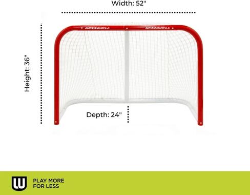 شبكة Winnwell Hockey شديدة التحمل - معدات أهداف الهوكي الداخلية والخارجية - معدات تدريب الهوكي الأساسية لصناديق هوكي الجليد in Kuwait