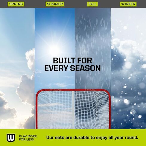 شبكة Winnwell Hockey شديدة التحمل - معدات أهداف الهوكي الداخلية والخارجية - معدات تدريب الهوكي الأساسية لصناديق هوكي الجليد in Kuwait