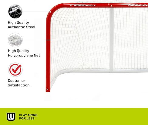 شبكة Winnwell Hockey شديدة التحمل - معدات أهداف الهوكي الداخلية والخارجية - معدات تدريب الهوكي الأساسية لصناديق هوكي الجليد in Kuwait