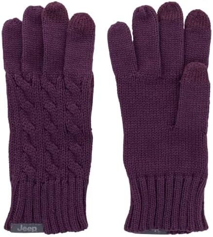 Jeep Men's and Women's 3 Piece Cable Knit Scarf, Beanie, and Gloves Set - Unisex One Size Fits Most in Kuwait