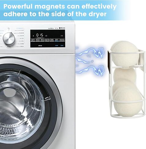 حامل كرة مجفف مغناطيسي لغرفة الغسيل، حاوية كرة مجفف حديدية، منظم كرات مجفف لغرفة الغسيل، موزع كرة مجفف للتخزين، موزع كرة مجفف للتخزين، (الكرات غير متضمنة) in Kuwait