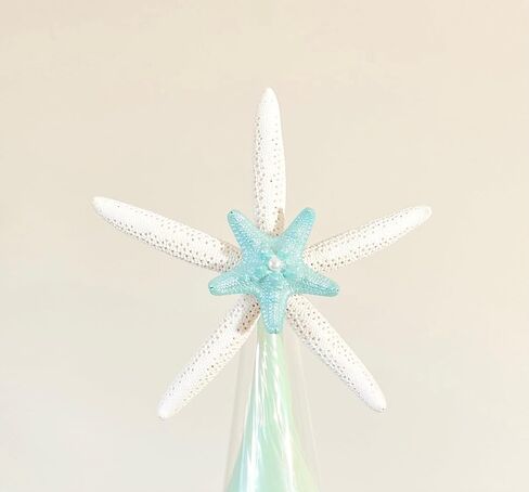 Starfish Tree Topper with Aqua and Pearl Center in Saudi Arabia