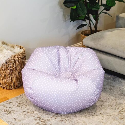 Big Joe Classic Bean Bag Chair, Petal Pip Lilac Smartmax, Durable Polyester Nylon Blend, 2 feet Round in Saudi Arabia