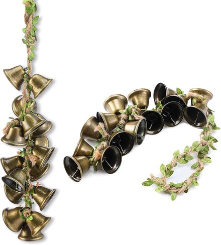 2 Pcs Witch Bells Protection Door Hangers Handmade Magic Wind Chimes Hanging Witch Bells for Home Door Doorknob Witchcraft Decorations in Saudi Arabia