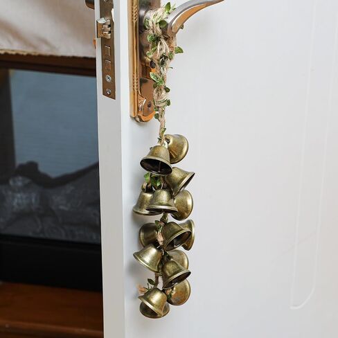 2 Pcs Witch Bells Protection Door Hangers Handmade Magic Wind Chimes Hanging Witch Bells for Home Door Doorknob Witchcraft Decorations in Saudi Arabia