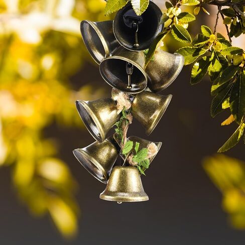 2 Pcs Witch Bells Protection Door Hangers Handmade Magic Wind Chimes Hanging Witch Bells for Home Door Doorknob Witchcraft Decorations in Saudi Arabia