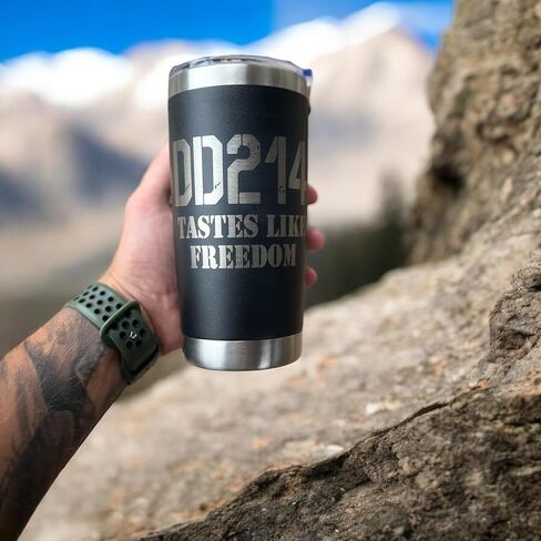 DD214 مذاق مثل Freedom Tumbler، هدية كأس التقاعد العسكري 20 أونصة (DD214) in Kuwait
