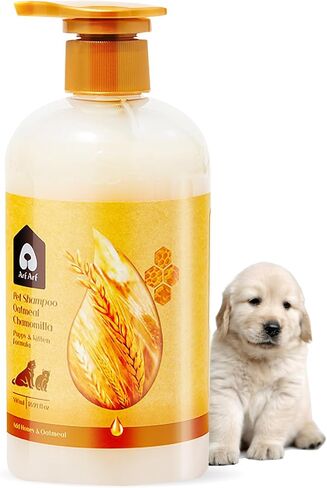 arf arf بلسم الشوفان للكلاب، يرطب وينشط ويعزز من أجل معطف لامع، صديق للحيوانات الأليفة ولم يتم الإساءة إلى الحيوانات لتصنيعه، 16oz in Saudi Arabia