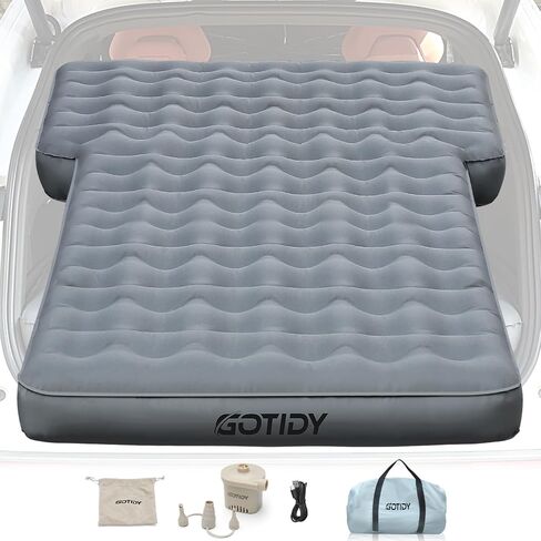 SUV Air Mattress for Car Camping, Extra Thick 300D Oxford Fabric SUV Mattress, Cordless Car Air Pump - Quick Setup, Air Mattress for SUV, Car Camping Mattress for Large SUVs, Car Bed Camping in Saudi Arabia