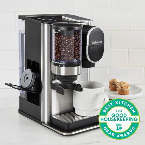 Cuisinart Single Serve Coffee Maker + Coffee Grinder, 48-Ounce Removable Reservoir, 120 volts, Stainless Steel, DGB-2SS in Saudi Arabia