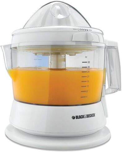 BLACK+DECKER CJ630 32-Ounce Electric Citrus Juicer, White in Saudi Arabia
