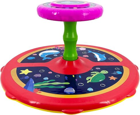 Ocean Twister 360° Sit Twist Spin Classic Spinning Kids Toy Activity Toy for Toddlers Ages Over 18 Months 2 3 4 5 Birthday for Boy Girl Indoor or Outdoor Larger Chassis More Stable and Safer (Blue) in Kuwait