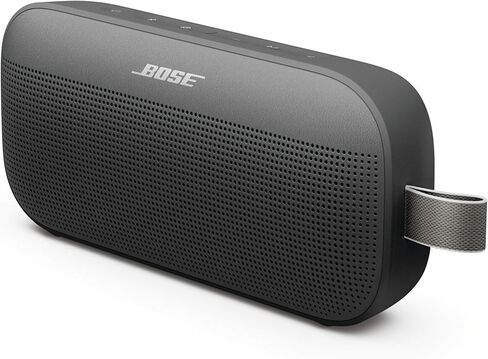 مكبر صوت بلوتوث محمول Bose New SoundLink Flex (الجيل الثاني)، مكبر صوت محمول خارجي مع صوت هاي فاي، عمر بطارية يصل إلى 12 ساعة، مقاوم للماء والغبار، أسود in Saudi Arabia