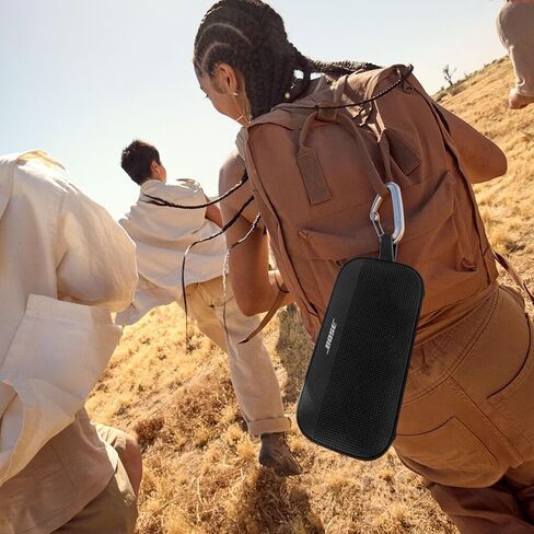 مكبر صوت بلوتوث محمول Bose New SoundLink Flex (الجيل الثاني)، مكبر صوت محمول خارجي مع صوت هاي فاي، عمر بطارية يصل إلى 12 ساعة، مقاوم للماء والغبار، أسود in Saudi Arabia