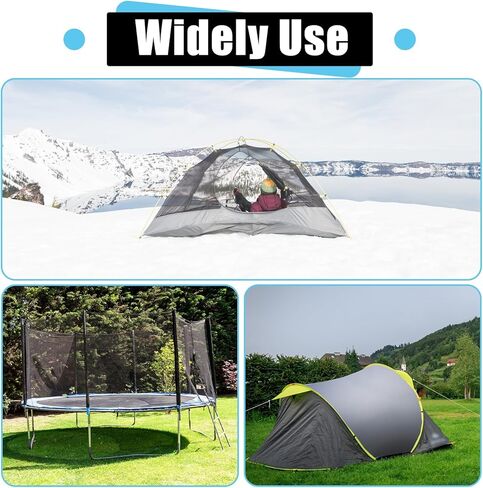 مجموعة أدوات مرساة الجليد 11 قطعة، مجموعة أدوات حفر مرساة الجليد من لوكسيف مراسي لخيمة صيد الجليد مع أكياس تخزين، 4 أشرطة من النايلون، 4P مسمار وتد، رأس محول 1/4 بوصة، محول مثقاب مرساة الجليد in Kuwait