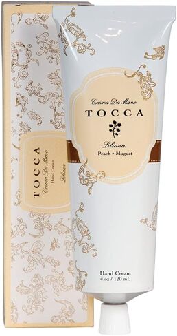 Tocca Crema de Mano Luxe, Liliana Hand Cream, 4 oz - Neroli, Watery Peach, Muguet - Moisturizing, Quick Absorbing in Saudi Arabia