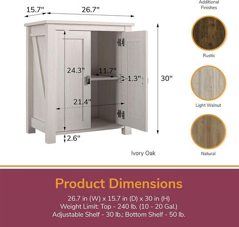 Ollie & Hutch Farmington 10/20 Gallon Aquarium Stand, Ivory in Saudi Arabia