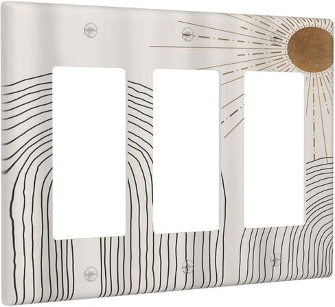 Light Switch Covers 1 Toggle Mid Century Boho Flowers Retro Floral Aesthetic Modern Single Toggle Wall Plate Decorative Switchcover Electrical Switchplate in Saudi Arabia