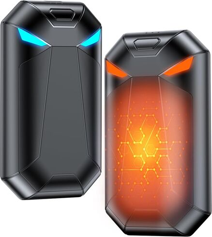 Hand Warmers Rechargeable 2 Pack,Electric Hand Warmers 8000mAh,20Hrs Long Safe Rechargeable Hand Warmer,Birthday Gifts for Men & Women, Hunting Gear,Camping Essentials,Travel Essentials in Saudi Arabia