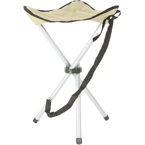 Folding Camping Stool,16.5" Folding Camping Chairs,Portable Tripod Seat,Outdoor Travel Tall Chair for Camping Walking Hunting Hiking Fishing Mountaineering Picnic Beach BBQ Garden Lawn(apricot)