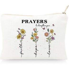 Christian Gifts for Women Sweet Friendship Cosmetic Bag, Floral Bible Verse Makeup Bag, Faith Based Gifts Friend Birthday Gifts Religious Gifts Inspirational Gifts Christian Friendship Gifts in Saudi Arabia