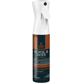 Zone Protects Horse & Rider Picaridin Insect Repellent – 10 oz Continuous Spray (Non-Aerosol), DEET-Free, 12-Hour Protection, Light Fresh Scent, Repels Flies, Horse Flies, Gnats, Mosquitoes