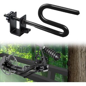Wenfan Tree Stand Bow Holder Adjustable Hunting Bow Holder Universal Treestands Bow Holder Lightweight Hunting Bow Holder Easy Installation Silent Archery Treestand Bow Rest for Outdoor Hunting Gear
