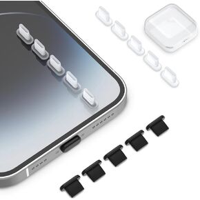 غطاء قابس مضاد للغبار من iMangoo لمنفذ Apple iPhone Lightning، غطاء شحن سيليكون 8 دبابيس غطاء شاحن حامي لهاتف iPhone 14 Pro Max 13 Mini 12 11 XR Xs 8 7 6 Plus AirPods iPad Air - 15 حزمة in Kuwait