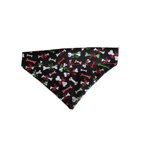 Christmas Dog Bones Over the Collar Dog Bandana That Slips onto Their Existing Collar Size (Medium)