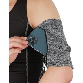 Running Phone Armband for Men Women,Universal Arm Bands for Phones Below 8 Inches,Waterproof Cell Phone Armband for Hiking,Running,Cycling,Climbing(Grey L)