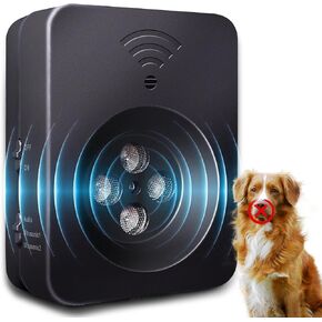 Anti Barking Device, 2024 Ultrasonic Dog Barking Silencer with 3 Modes, Dog Bark Deterrent Devices, Rechargeable Dog Barking Control Devices, Bark Box for Indoor & Outdoor Use, Pet & Human Friendly