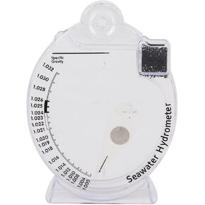 Sea Hydrometer,Salinity Specific Test Saltwater Concentration Aquarium Testing Tool Test for Aquarium Fish Water Marine Saltwater (HD-T-H018)