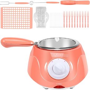 Chocolate Melting Pot, 8.45 Oz Electric Chocolate Melter, 2-Speed Adjustable Temperature Chocolate Tempering Machine, Easy to Use Chocolate Warmer Machine for Melting Chocolate, Candy, Milk, Butter