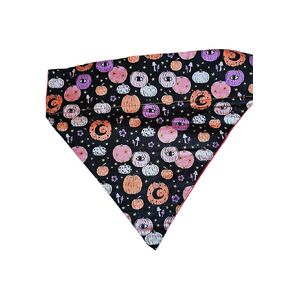 Halloween Pumpkins Over the Collar Dog Bandana That Slips onto Their Existing Collar Size (X-Small)