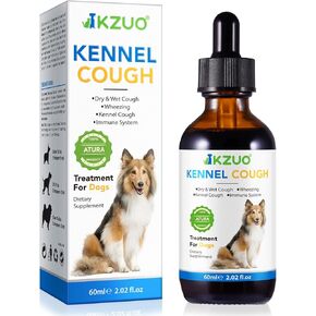 Dog Cough Treatment - Kennel Cough Drops for Dogs, 100% Natural Cough Supplement for Dogs, Allergy Relief Supplement for Dogs, Herbal Drops for All Breeds & Sizes