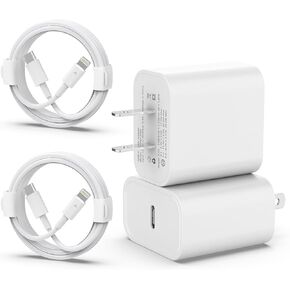 iPhone Charger Fast Charging 2 Pack,20W PD USB C Wall Charger with 6FT Fast Charging Cable - Fast Charger for iPhone 14/14 Pro Max/13/13 Pro/12/12 Pro/11/11 Pro/XS, Pad