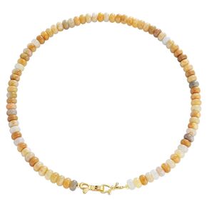 Green Aventurine Gemstone Beaded Choker Necklace for Women 14K Gold Bow Birthstone Beads Chokers