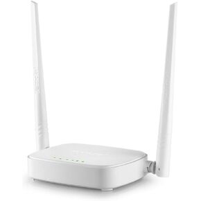 Tenda N301 N300 Wireless Wi-Fi Router, Easy Setup, Up to 300Mbps, White