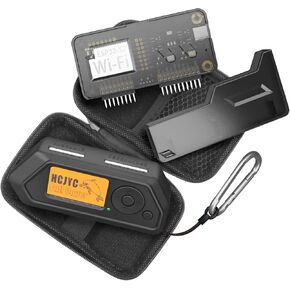 4 in 1 Protective Case for Flipper Zero Device and Wi-Fi Dev Board V1 ESP32-S2, Cover Set Accessories for Flipper Zero WiFi Dev Board - Black