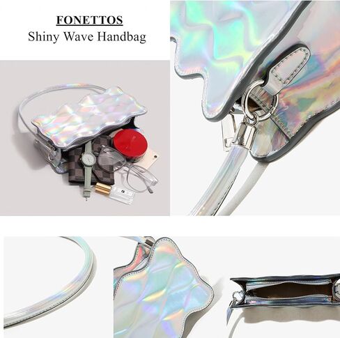 حقائب كتف FONETTOS من التسعينيات للسيدات، حقيبة يد عصرية للفتيات بتصميم أنيق ومحفظة بمقبض كروس in Kuwait