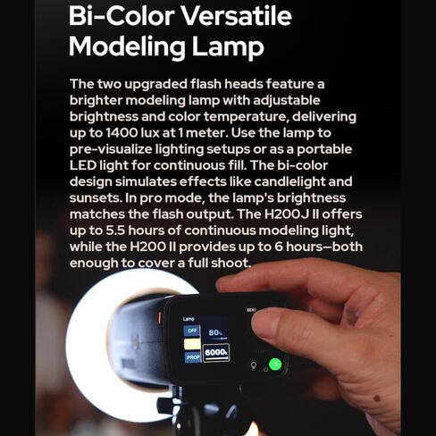 Godox AD200 Pro II AD200ProII 200Ws Portable Outdoor Pocket Strobe Flash | 1/512~1/1,1/8000 HSS,0.01-1.8s Recycle Time,2980mAh Lithium Battery,2.4G X System,Bare Bulb/Speedlite Fresnel Flash Head in Saudi Arabia