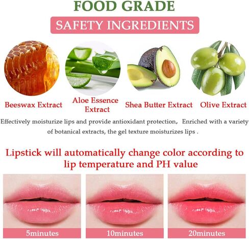 BINGBRUSH 2 Pcs Aloe Vera Color Changing Lipstick Queen,PH Mood Long Lasting Labiales Lip Gloss Lip Balm Tinted Magic Lip Stain Makeup Moisturize Lipstick Set for Women in Saudi Arabia
