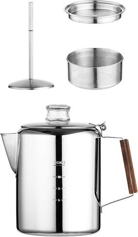 Fox Run 9-Cup Rapid Brew Stainless Steel Stovetop Coffee Percolator in Saudi Arabia