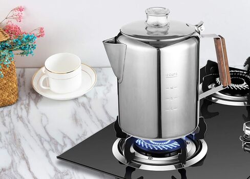 Fox Run 9-Cup Rapid Brew Stainless Steel Stovetop Coffee Percolator in Saudi Arabia