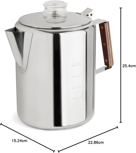 Fox Run 9-Cup Rapid Brew Stainless Steel Stovetop Coffee Percolator in Saudi Arabia