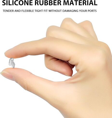 غطاء قابس مضاد للغبار من iMangoo لمنفذ Apple iPhone Lightning، غطاء شحن سيليكون 8 دبابيس غطاء شاحن حامي لهاتف iPhone 14 Pro Max 13 Mini 12 11 XR Xs 8 7 6 Plus AirPods iPad Air - 15 حزمة in Kuwait